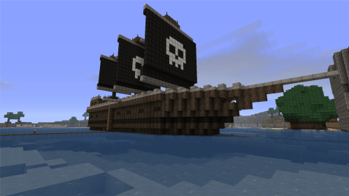 See cuz it's a pirate ship from a video game.